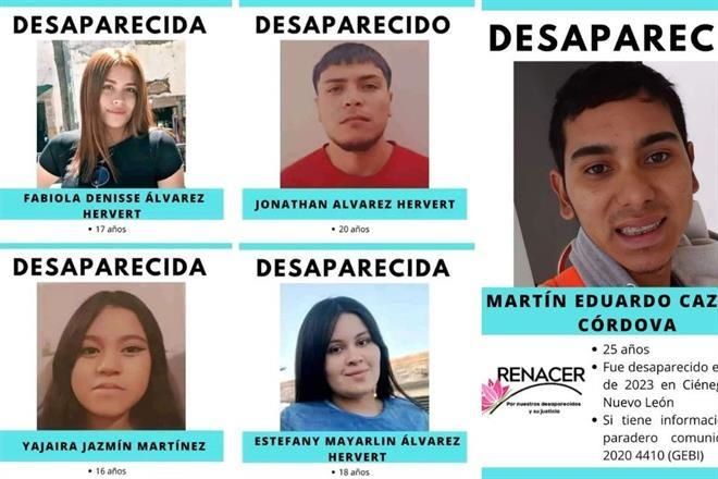 Desaparecen 5 jóvenes en Ciénega