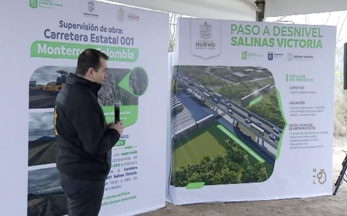 Supervisan obras en carretera Monterrey Colombia