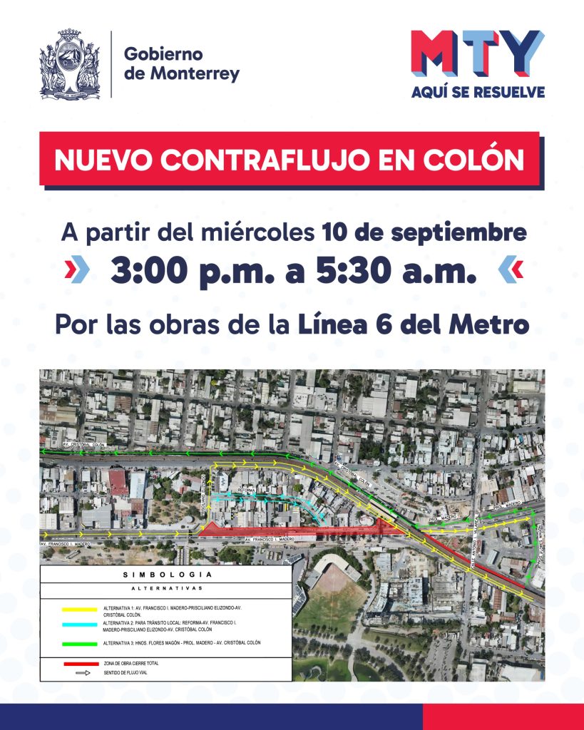Contraflujo En Colón, Línea 6, Desvío, Avenida Francisco I. Madero, Metro