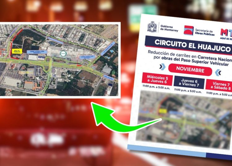 Tu Colonia Nl Anuncian Restricciones Viales Por Obras En La Zona Del Huajuco | Tu Colonia Nuevo León Cierres-viales-nocturnos-obras-del-circuito-vial-el-huajuco | Tu Colonia Nuevo León