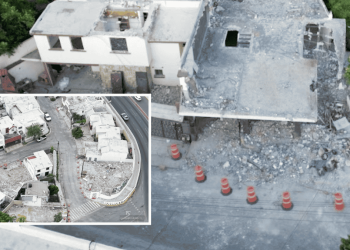 demolición de la Rotonda de las Casas
